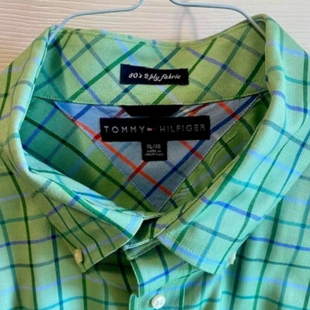 Tommy Hilfiger Men's Long Sleeve Plaid Shirt